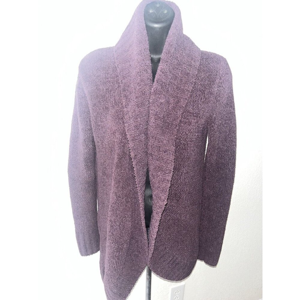 Merona Womens Cardigan Sweater XS Purple Open Front Long Sleeve